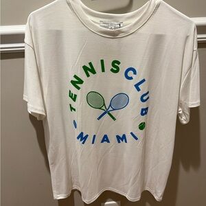 Green Envelope White Graphic Tee